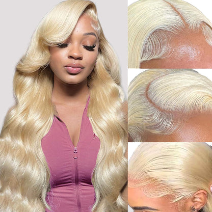 13X4 Lace Frontal Wigs|Straight 613 Blonde Color Hair Wig