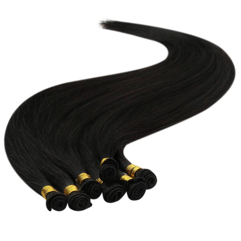 Handtied Wefts Hair Extension #1b