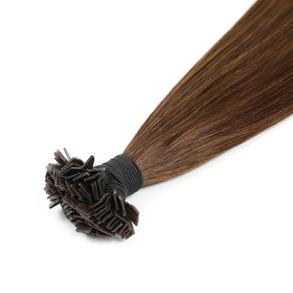 Flat Tip Hair Extension #4 Chestnut Brown