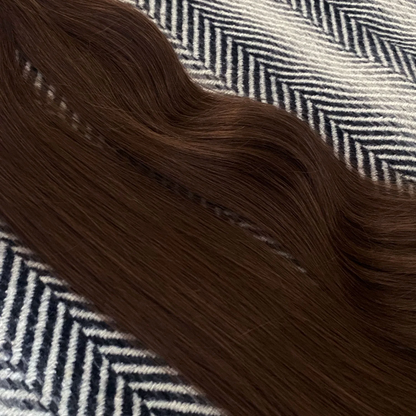 Flat Tip Hair Extension #4 Chestnut Brown