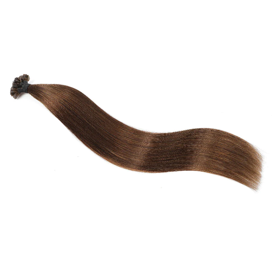 Flat Tip Hair Extension #4 Chestnut Brown