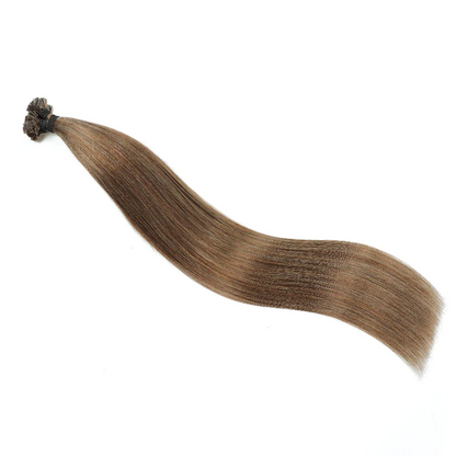 Flat Tip Hair Extension #6 Medium Brown