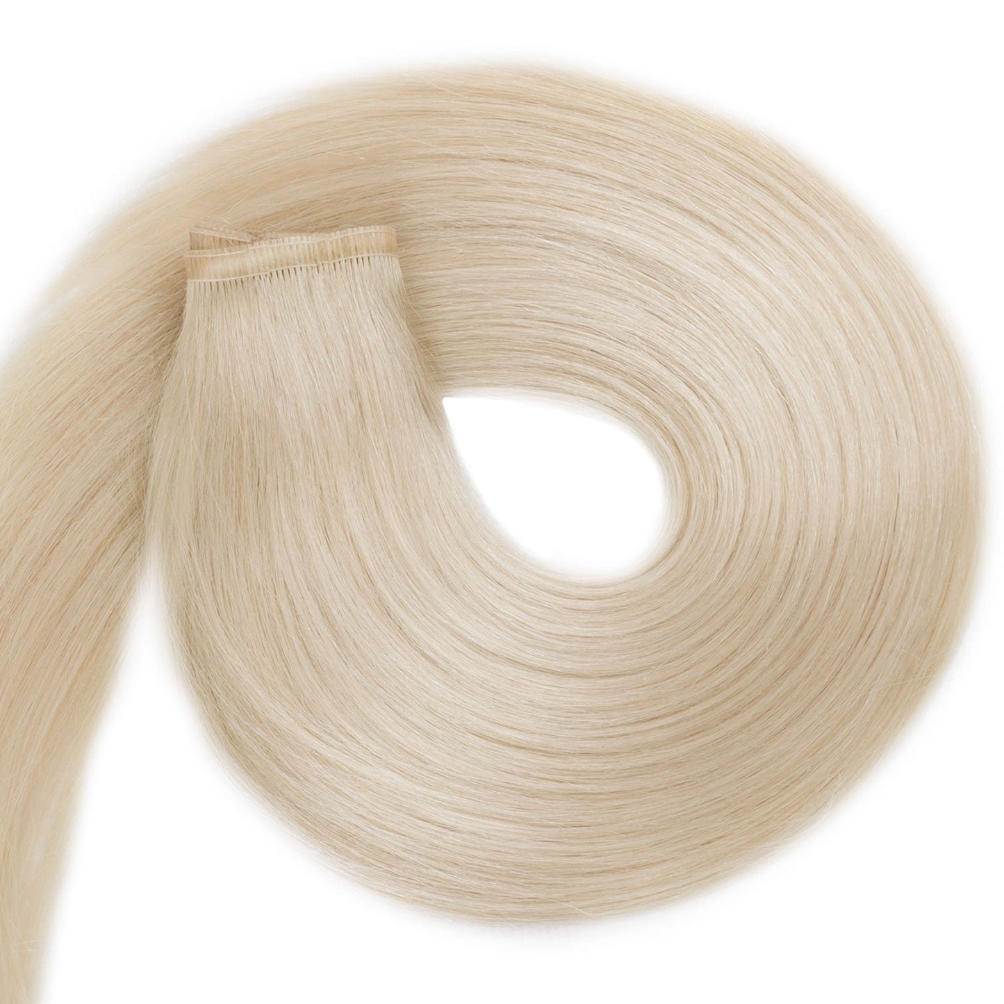 Flat Weft Hair Extensions - #1001 Pearl Blonde