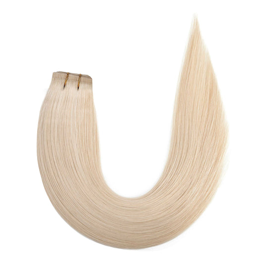 Flat Weft Hair Extensions - #1001 Pearl Blonde