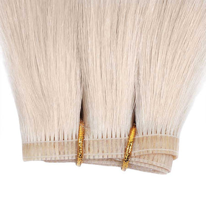 Flat Weft Hair Extensions - #1001 Pearl Blonde