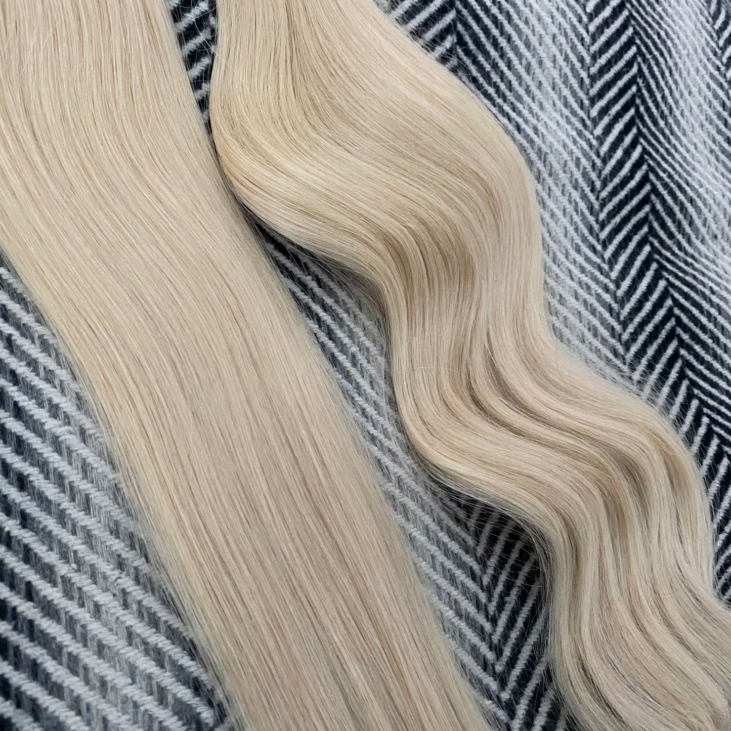 Flat Weft Hair Extensions - #1001 Pearl Blonde