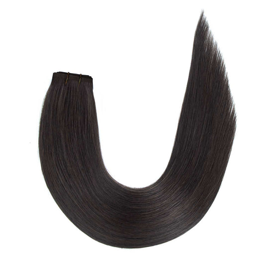 Flat Weft Hair Extensions #1b Natural Black