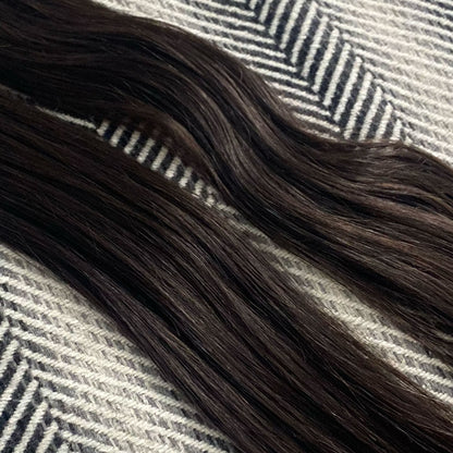 Flat Weft Hair Extensions #1b Natural Black