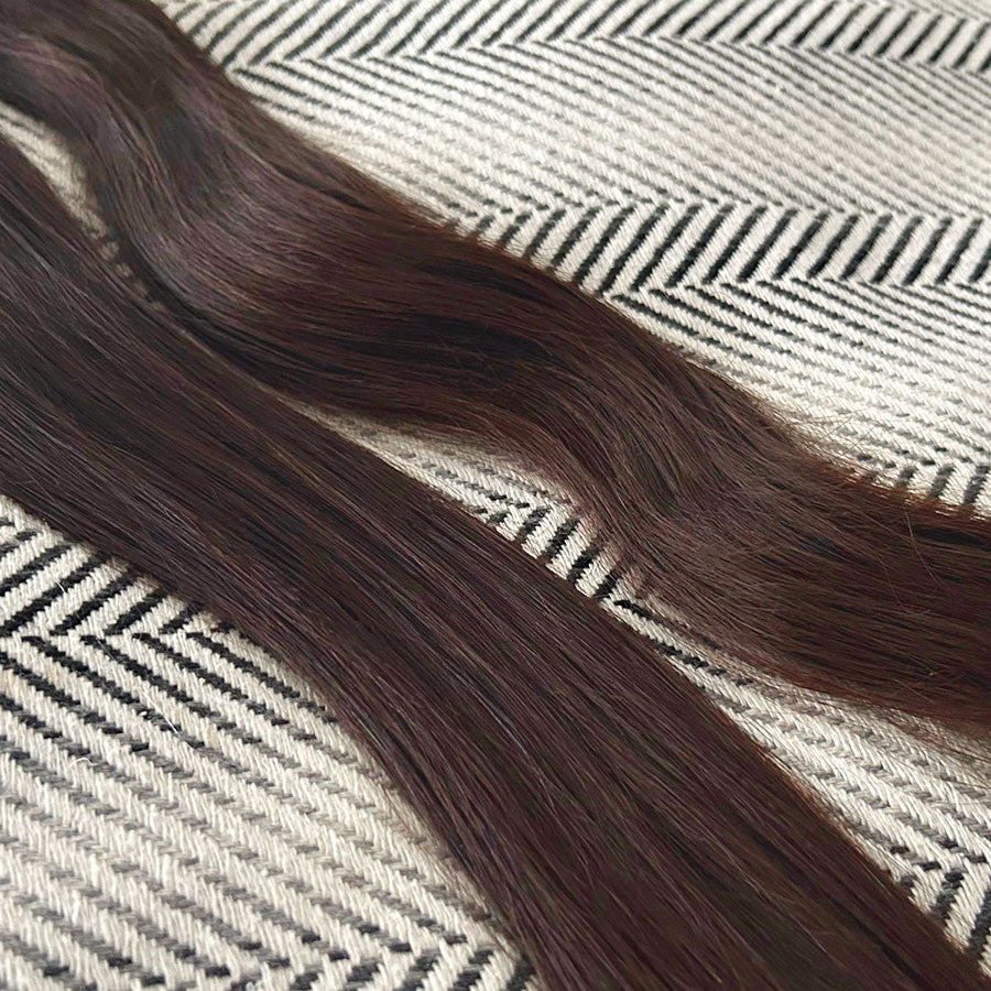 Flat Weft Hair Extensions #2 Dark Brown