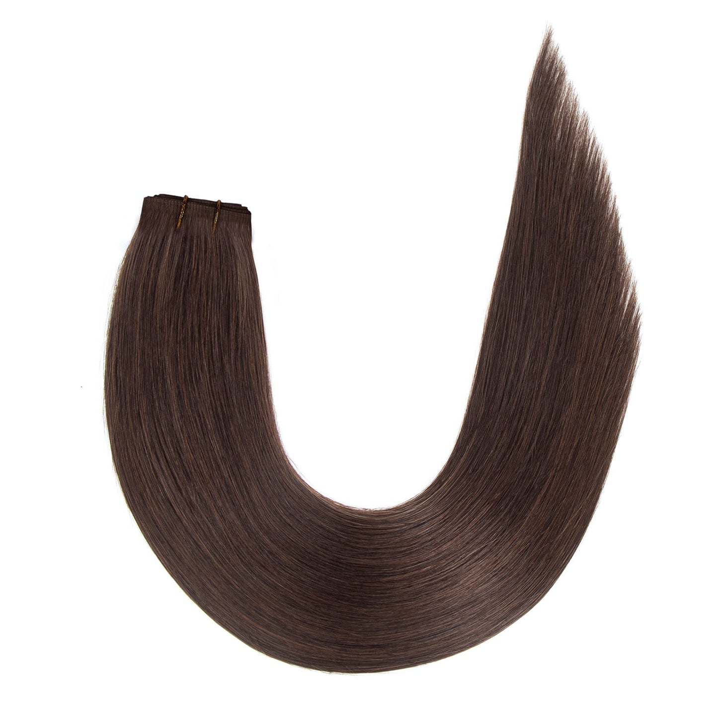 Flat Weft Hair Extensions #2 Dark Brown