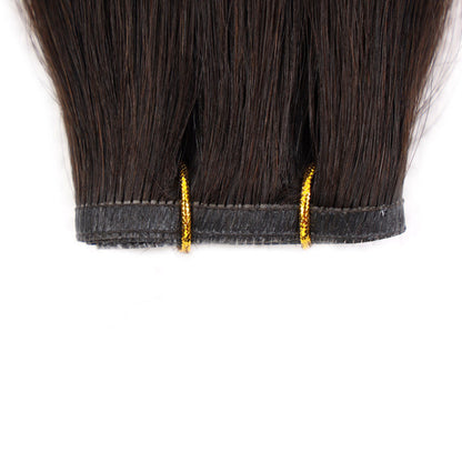 Flat Weft Hair Extensions #2 Dark Brown