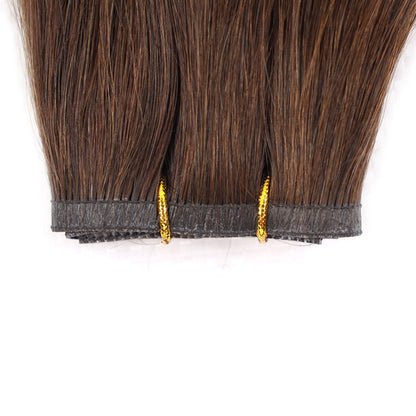 Flat Weft Hair Extensions #4 Chestnut Brown