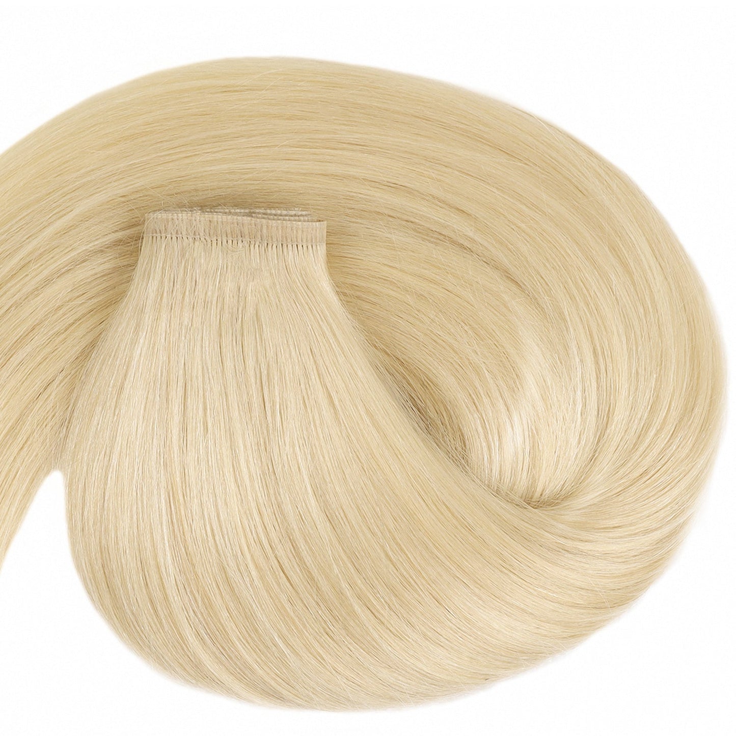 Flat Weft Hair Extensions #60 Platinum Blonde