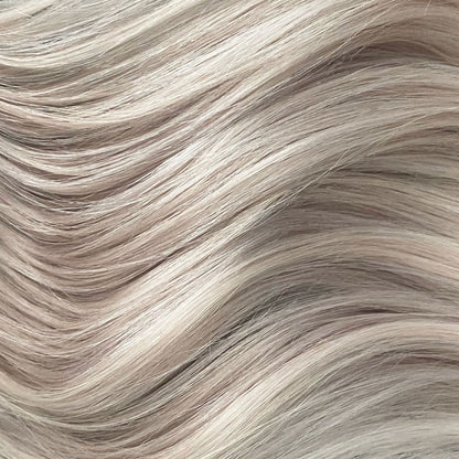 Flat Weft Hair Extensions #60a White Silver