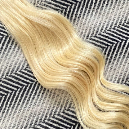 Flat Weft Hair Extensions - #613 Bleach Blonde