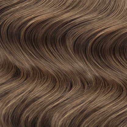 Flat Weft Hair Extensions #8 Cinnamon Brown