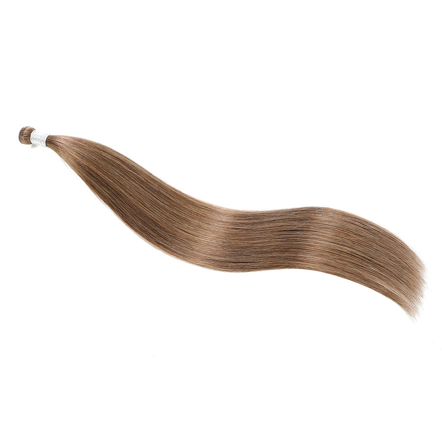 Genius Weft Hair Extensions #8 Cinnamon Brown