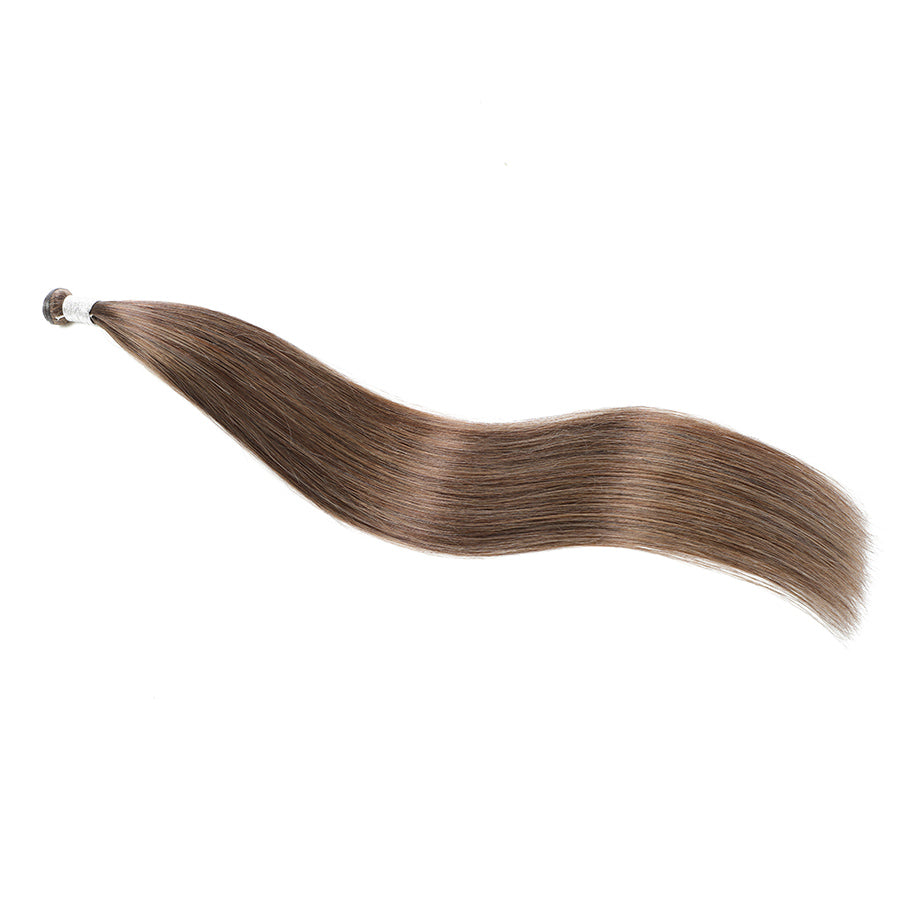 Genius Weft Hair Extensions #8a Ash Brown