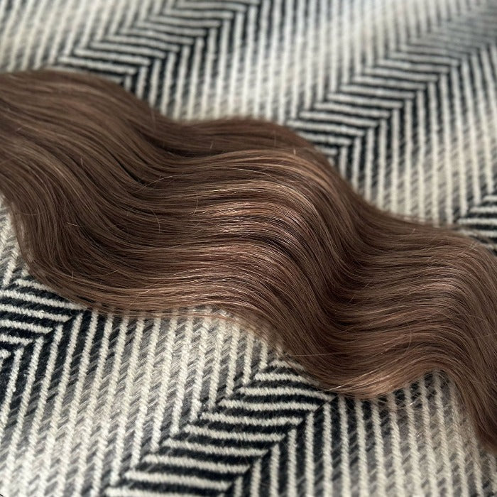 Genius Weft Hair Extensions #8a Ash Brown