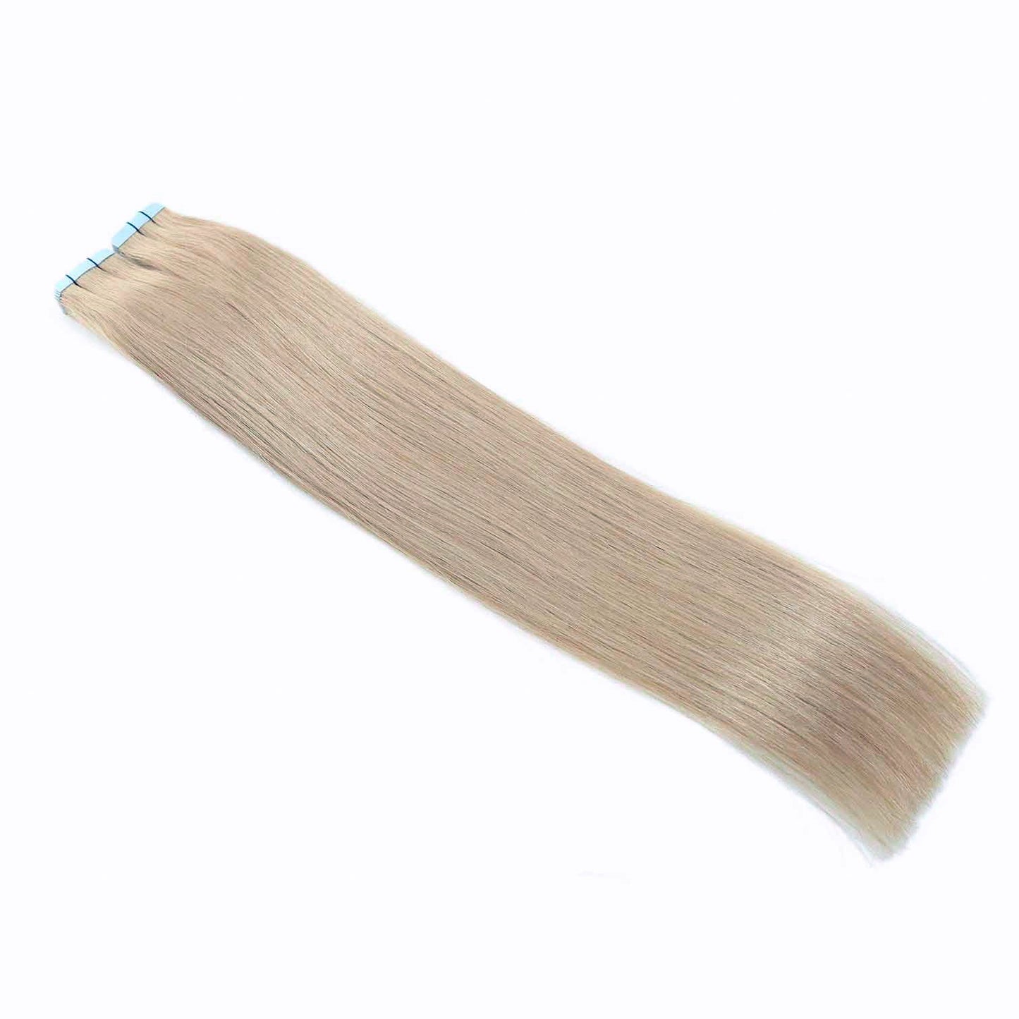 Injected Tape Hair Extensions #18a Ash Blonde Invisi Tape Skin Weft