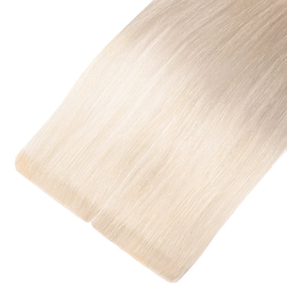 Injected Tape Hair Extensions #18a Ash Blonde Invisi Tape Skin Weft