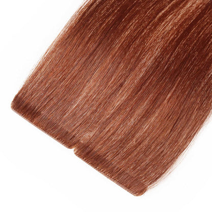 Injected Tape Hair Extensions #33 Medium Copper Skin Weft