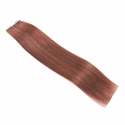 Injected Tape Hair Extensions #33 Medium Copper Skin Weft