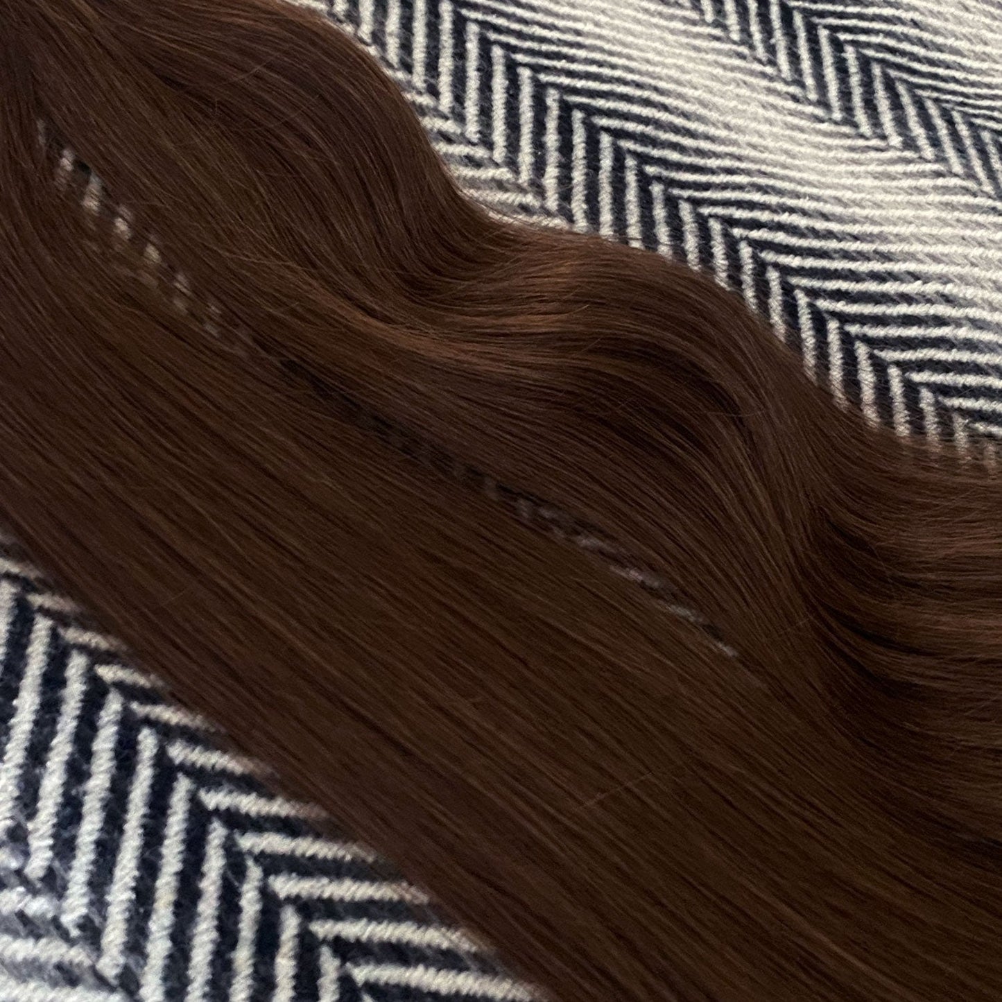 Injected Tape Hair Extensions #4 Chestnut Brown Skin Weft