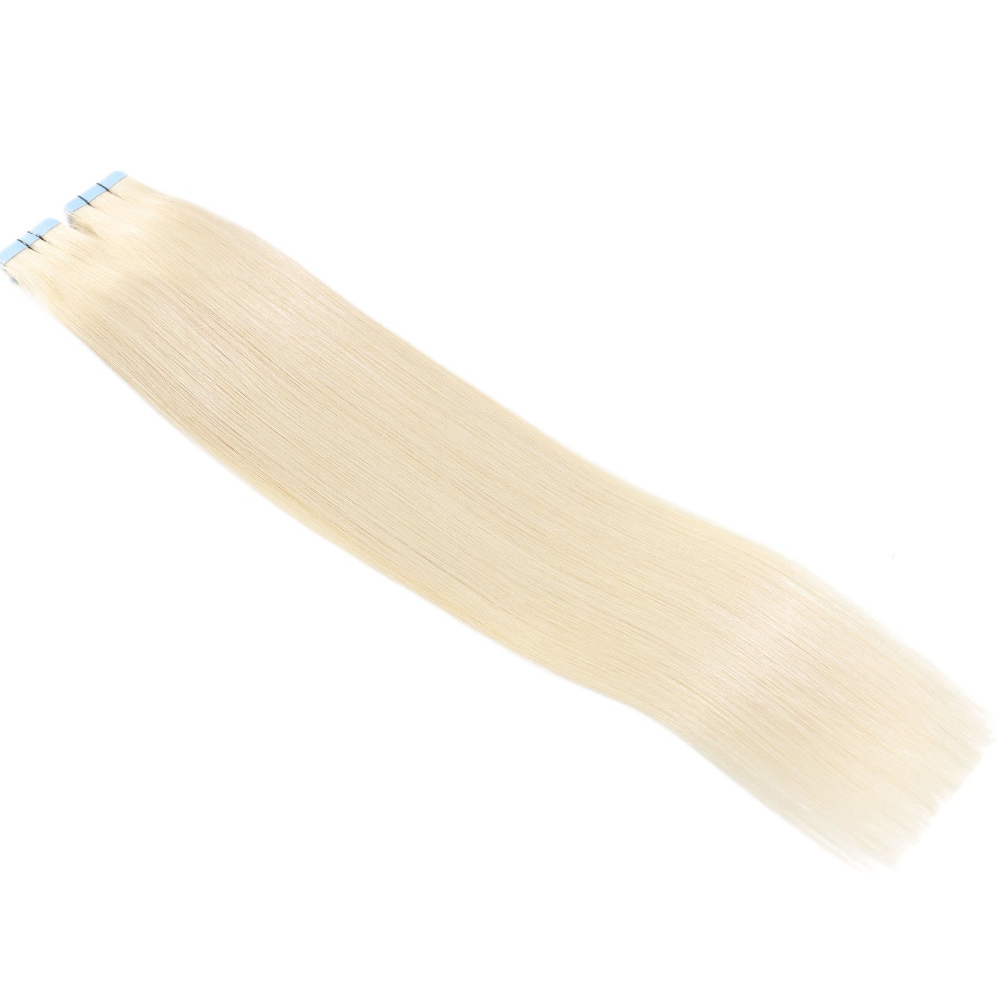 Injected Tape Hair Extensions #60 Platinum Blonde Skin Weft