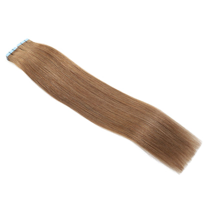 Injected Tape Hair Extensions #6 Medium Brown Skin Weft