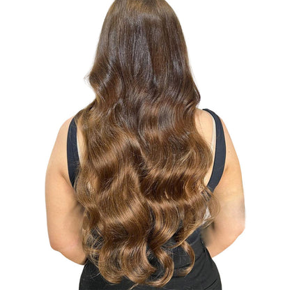 Injected Tape Hair Extensions #6 Medium Brown Skin Weft