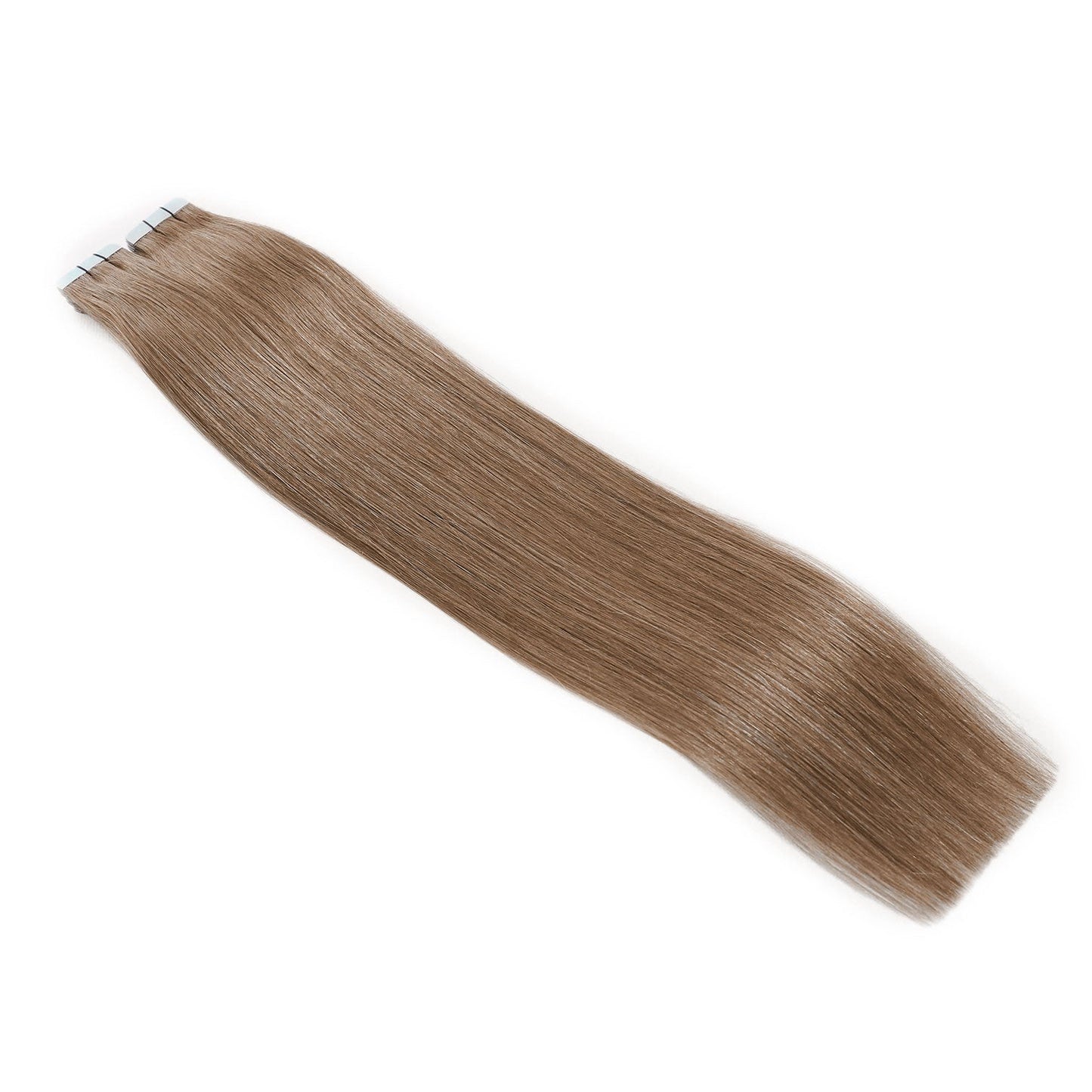 Injected Tape Hair Extensions #8 Cinnamon Brown Skin Weft