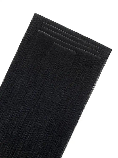 Invisible Clip In Hair Extension 7 Pieces/16 Clips #Jet Black