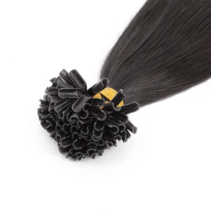 Nail Tip Hair Extension #1b Natural Black