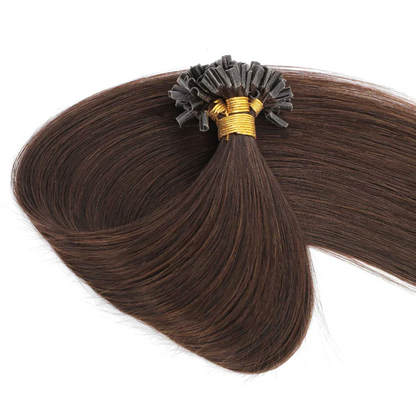 Nail Tip Hair Extension #2 Dark Brown