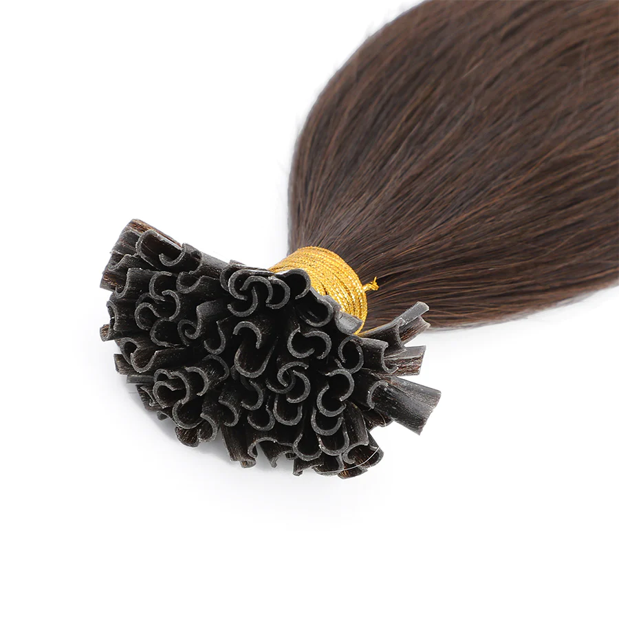 Nail Tip Hair Extension #2 Dark Brown