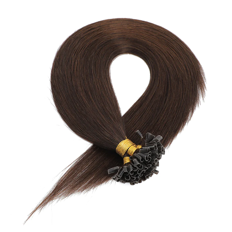 Nail Tip Hair Extension #2 Dark Brown