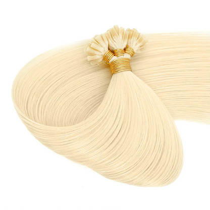 Nail Tip Hair Extension #613 Bleach Blonde