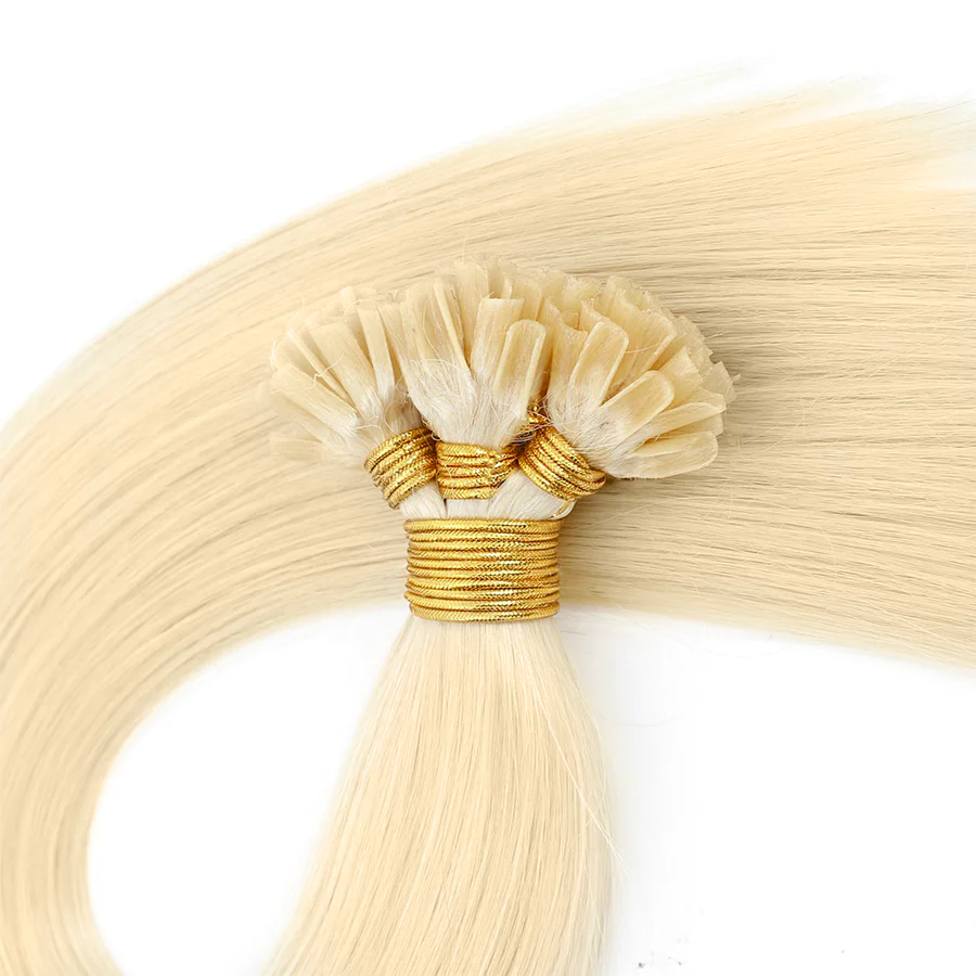 Nail Tip Hair Extension #613 Bleach Blonde