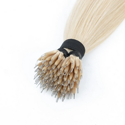 Nano Ring Hair Extensions #613 Bleach Blonde