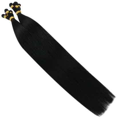 Handtied Wefts Hair Extension #1 Jet Black