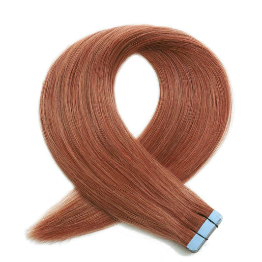 Tape Hair Extensions #33 Medium Copper