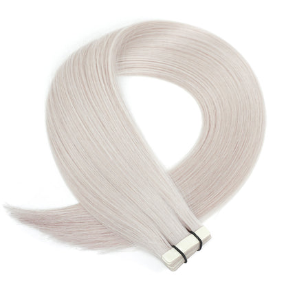 Tape Hair Extensions #60a Silver White Blonde