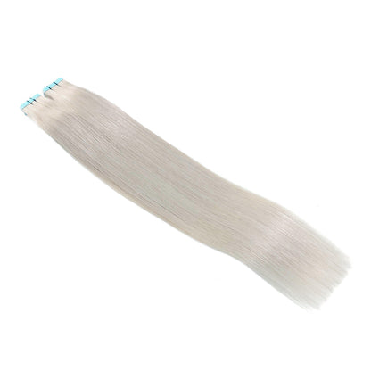 Tape Hair Extensions #60a Silver White Blonde