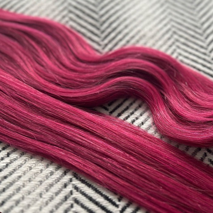 Tape Hair Extensions Bright Burgundy